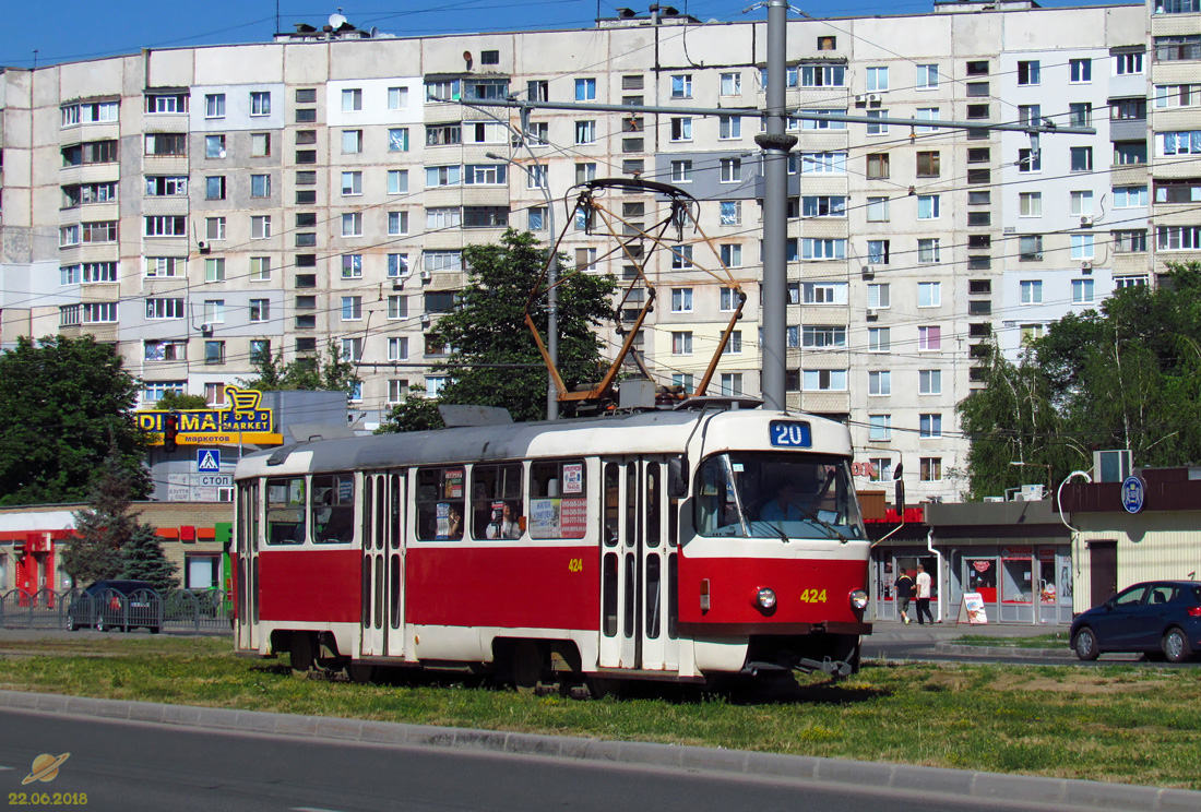 Харьков, Tatra T3SUCS № 424