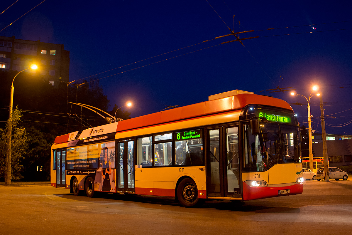 Vilnius, Solaris Trollino II 15 AC Nr. 1701