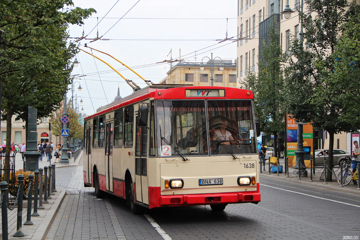 Вильнюс, Škoda 14Tr13/6 № 1638