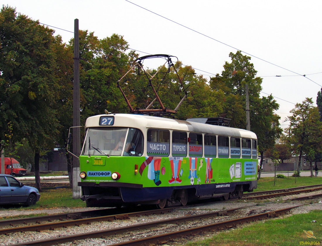 Харьков, Tatra T3A № 3036