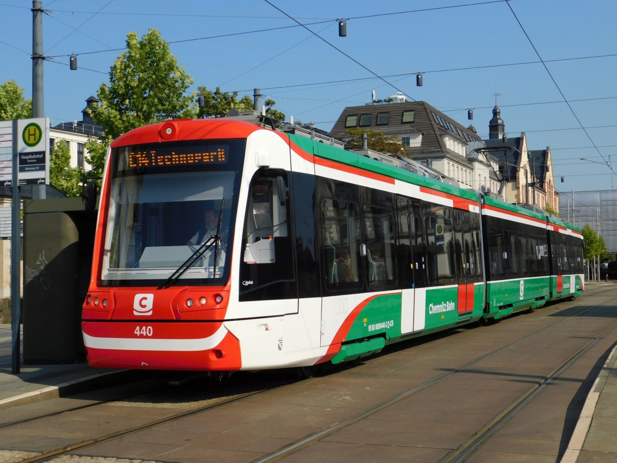Chemnitz, Vossloh Citylink N°. 440; Chemnitz — Tram-railway system "Chemnitzer Modell" • Straßenbahn-Eisenbahnkonzept "Chemnitzer Modell"