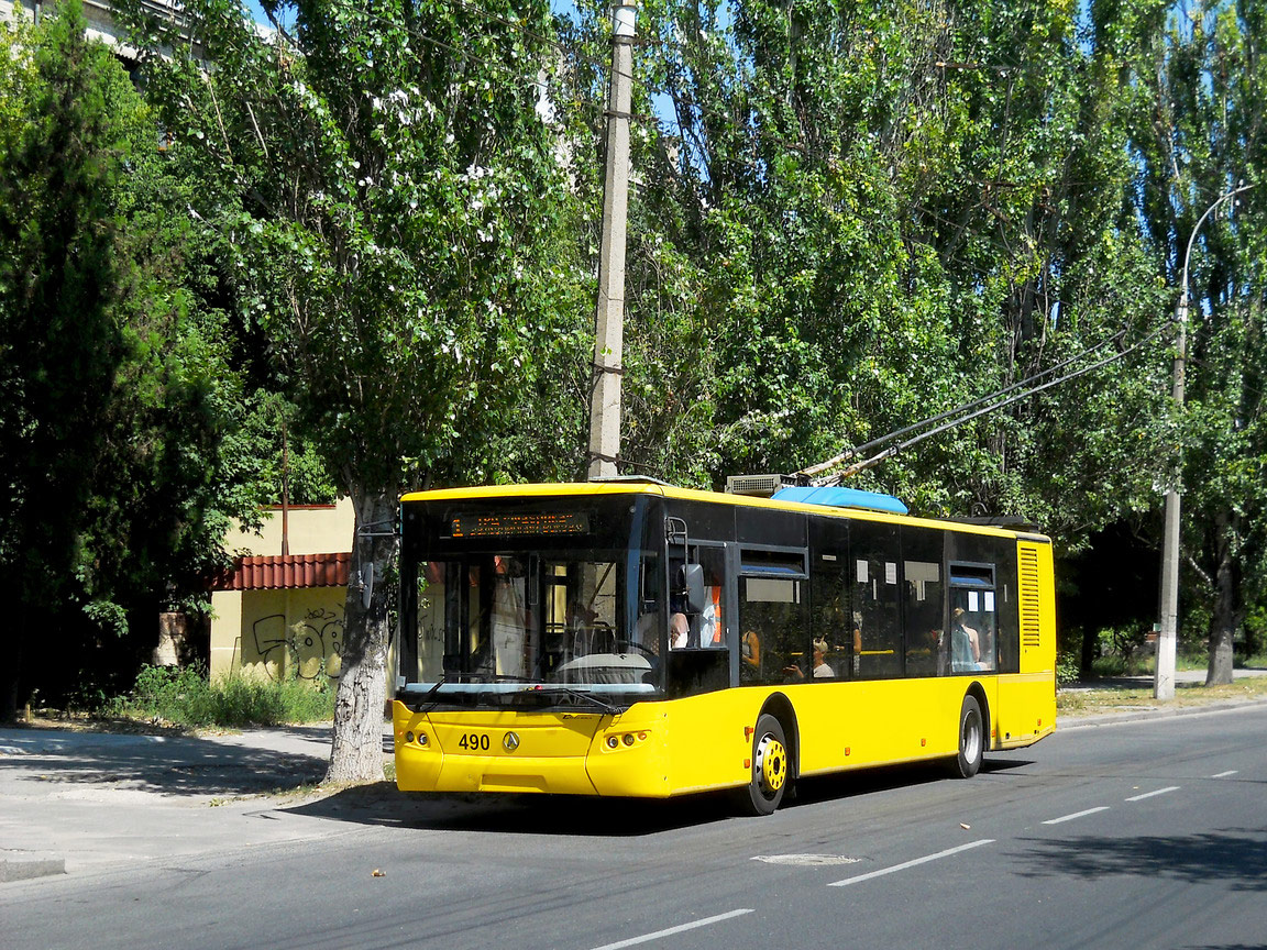 Херсон, ЛАЗ E183D1 № 490