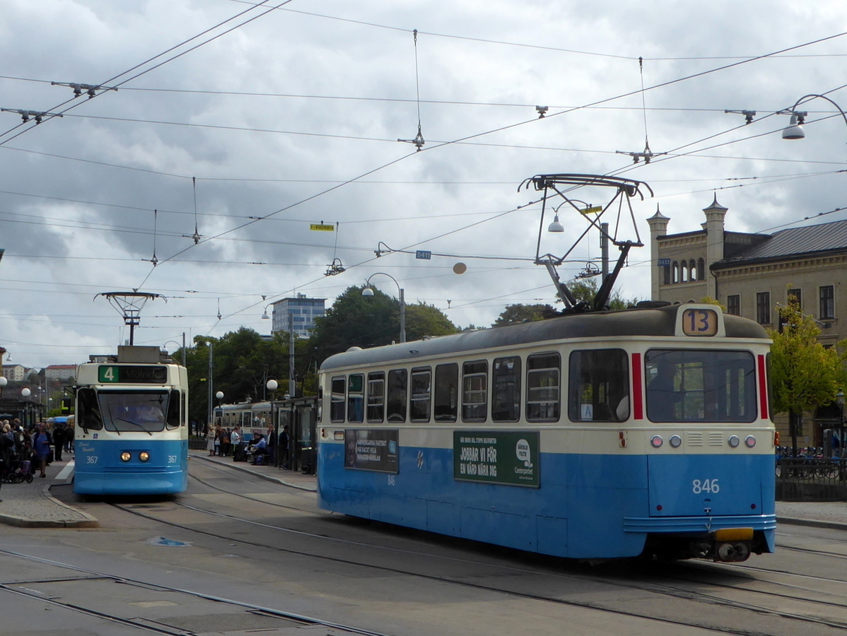 Гётеборг, ASEA/MGB M31 № 367; Гётеборг, Hägglund M29 № 846