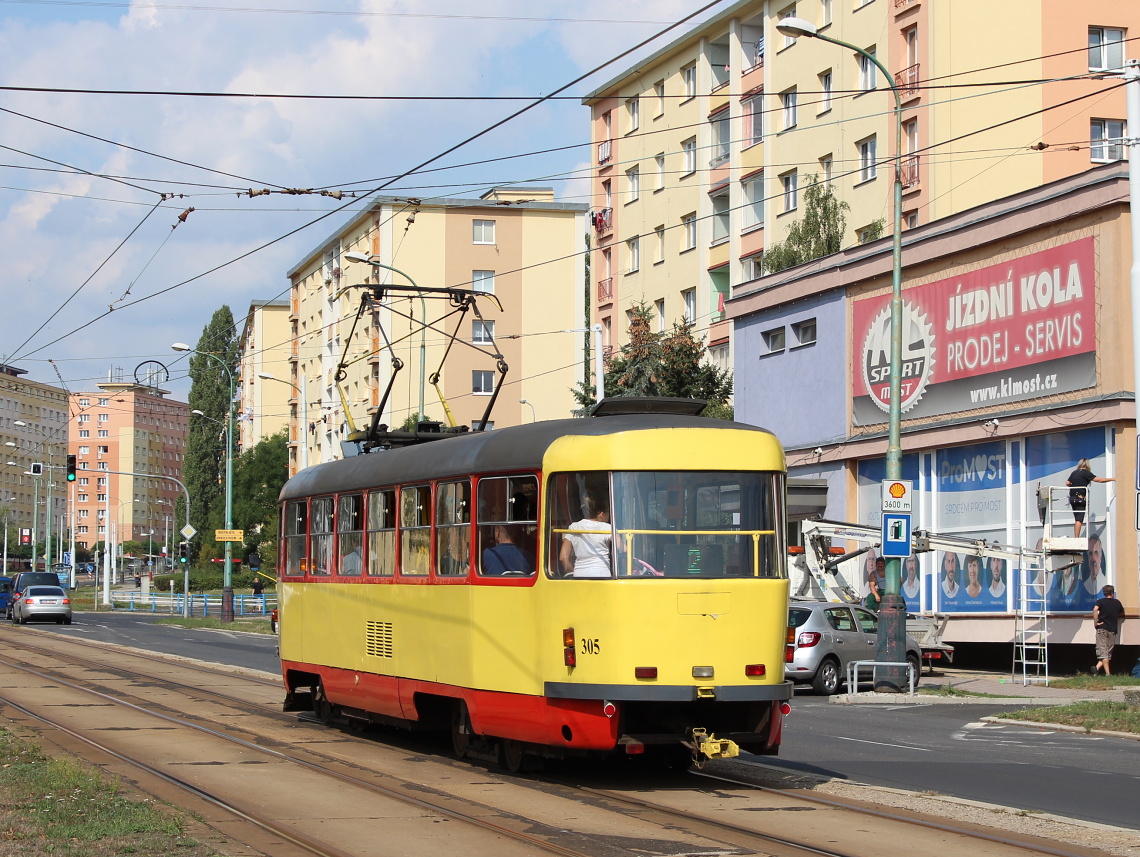 Most ― Litvínov, Tatra T3M.3 Nr 305 Most ― Litvínov, Tatra T3M.3 Nr 305