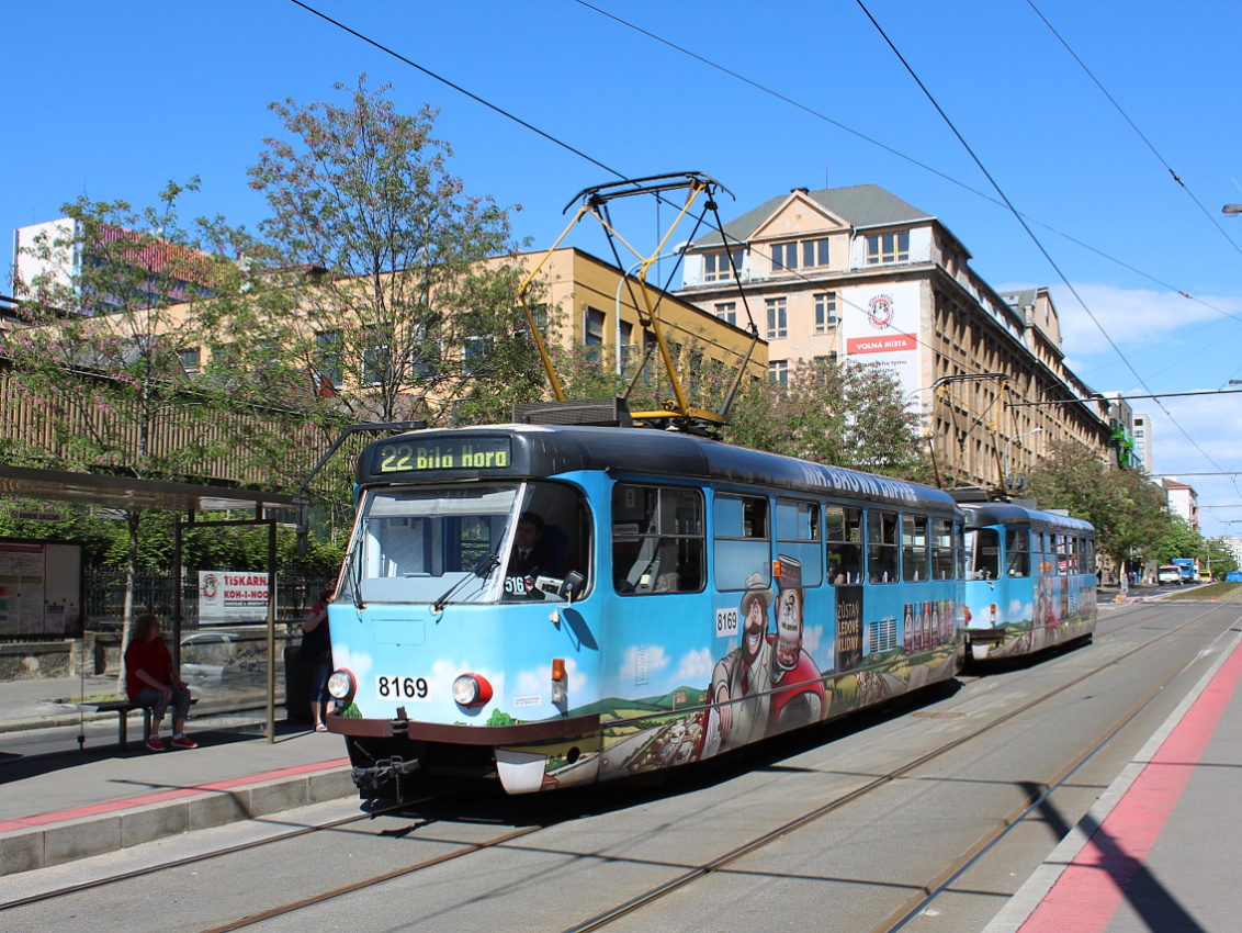 Прага, Tatra T3R.PV № 8169