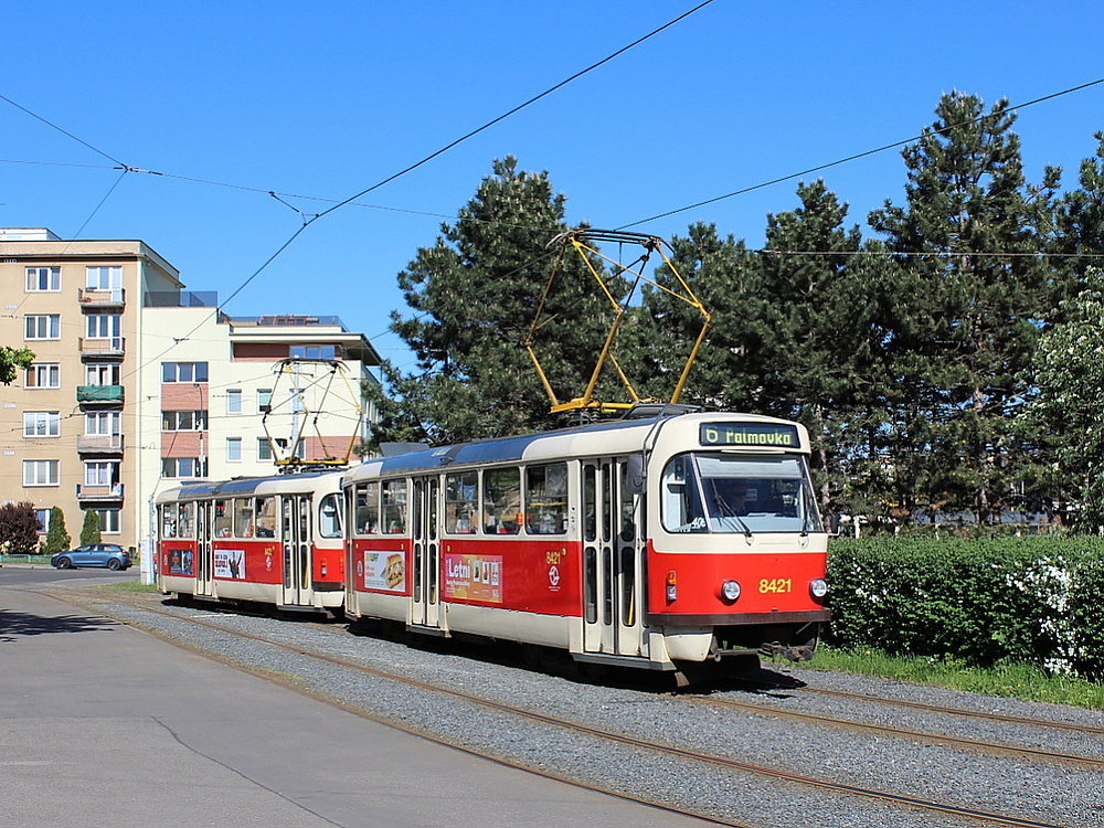 Прага, Tatra T3R.P № 8421