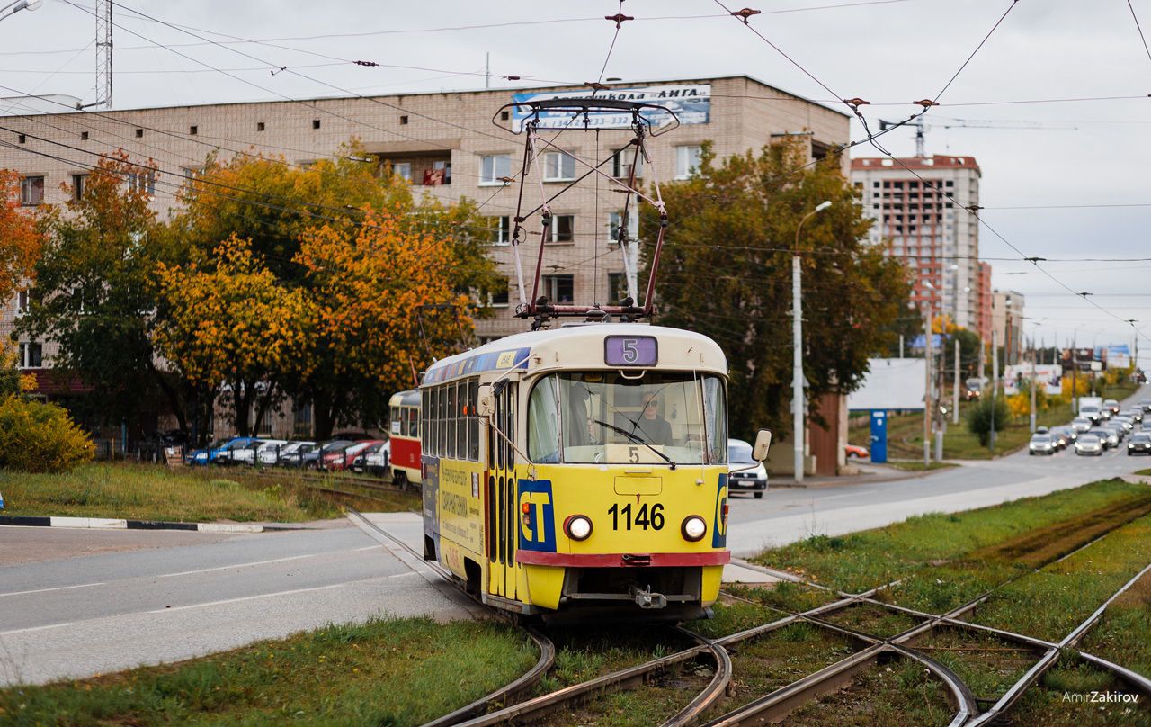 Ижевск, Tatra T3SU (двухдверная) № 1146