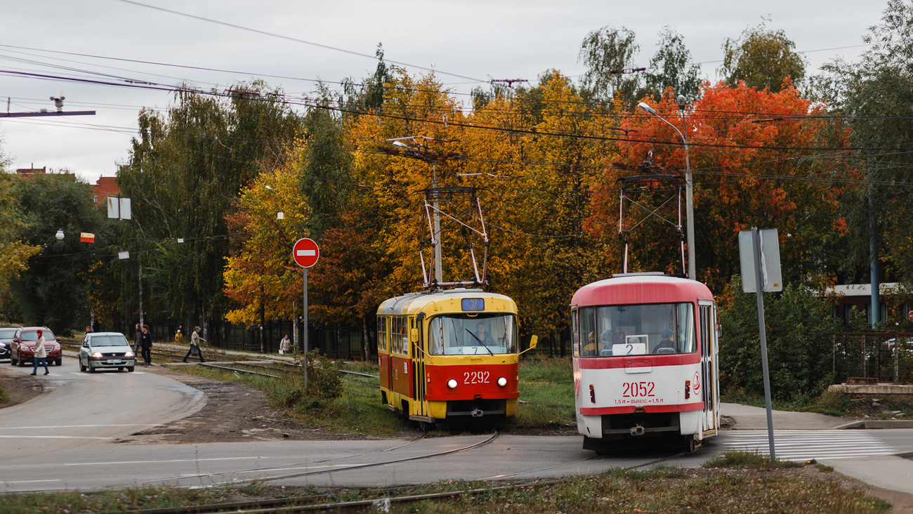 Ижевск, Tatra T3K № 2292; Ижевск, Tatra T3SU мод. Ижевск № 2052
