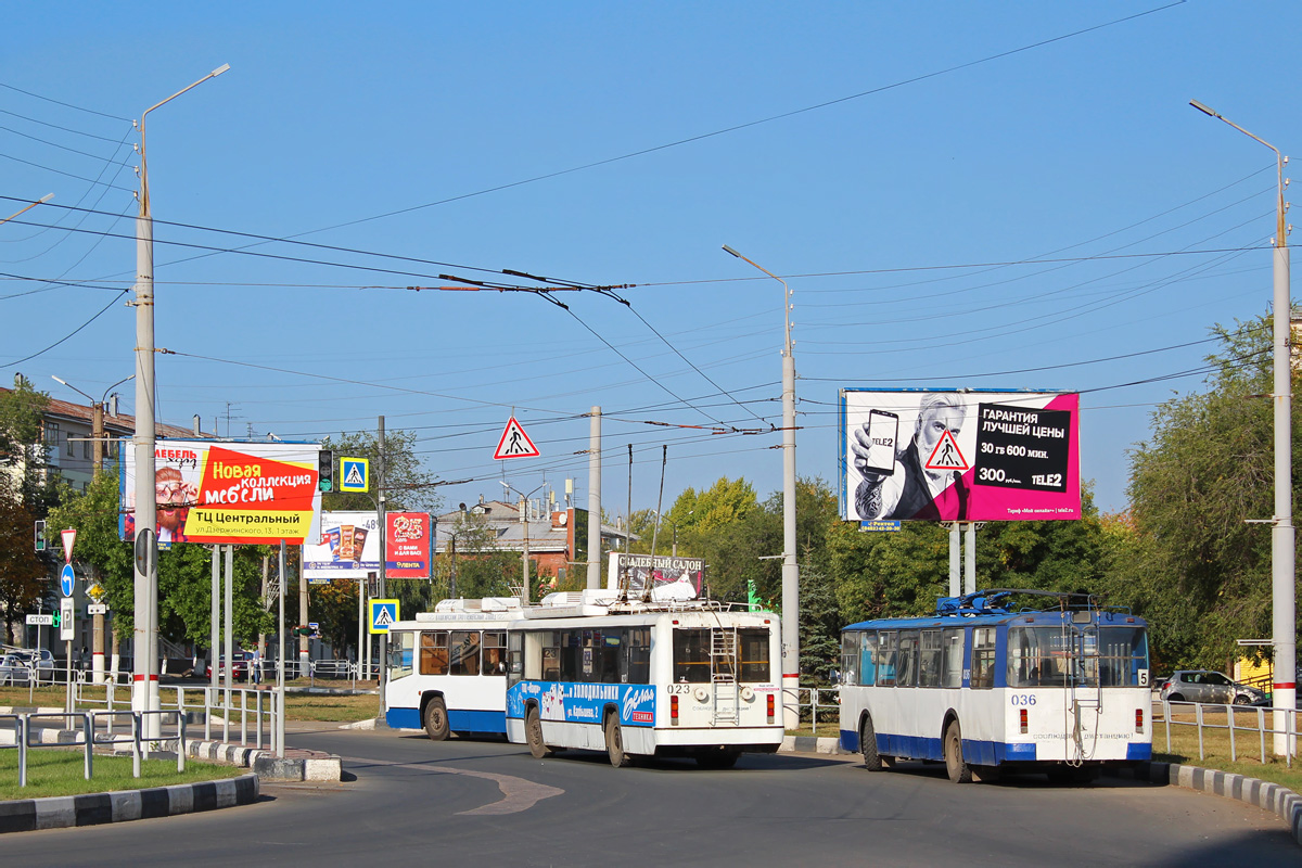 Новокуйбышевск, БТЗ-52764Р № 023; Новокуйбышевск, ЗиУ-682Г (СЗТМ) № 036