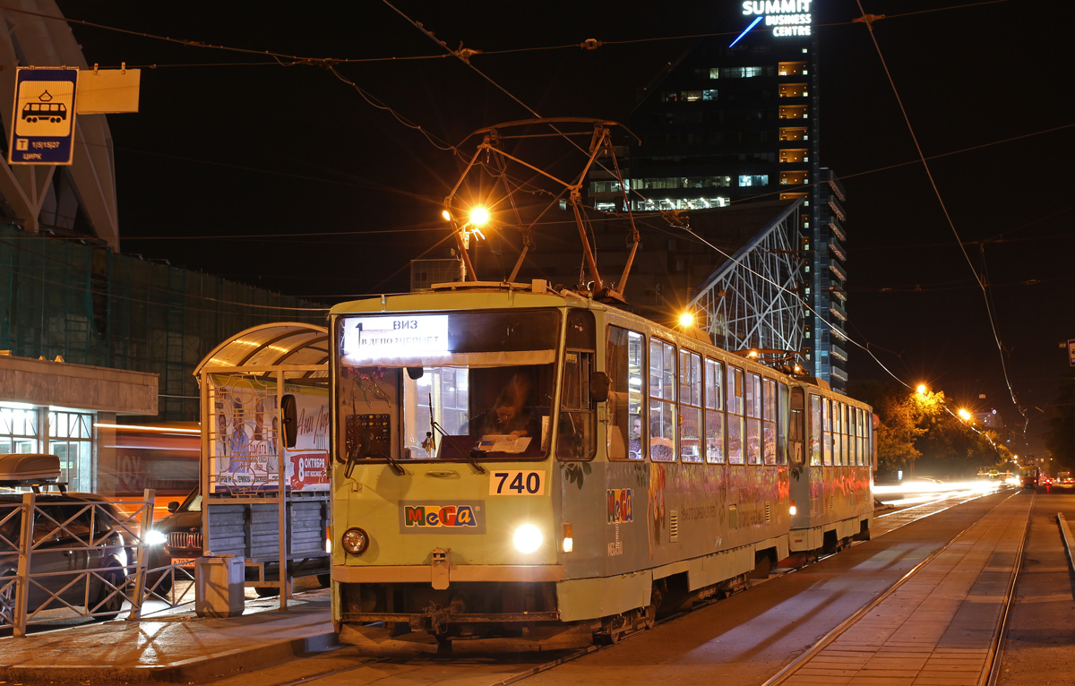 Екатеринбург, Tatra T6B5SU № 740