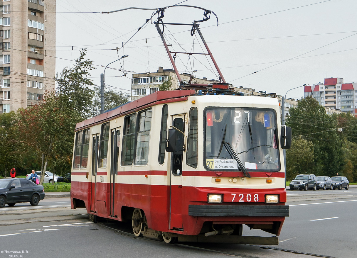 Санкт-Петербург, 71-134К (ЛМ-99К) № 7208 Санкт-Петербург, 71-134К (ЛМ-99К) № 7208
