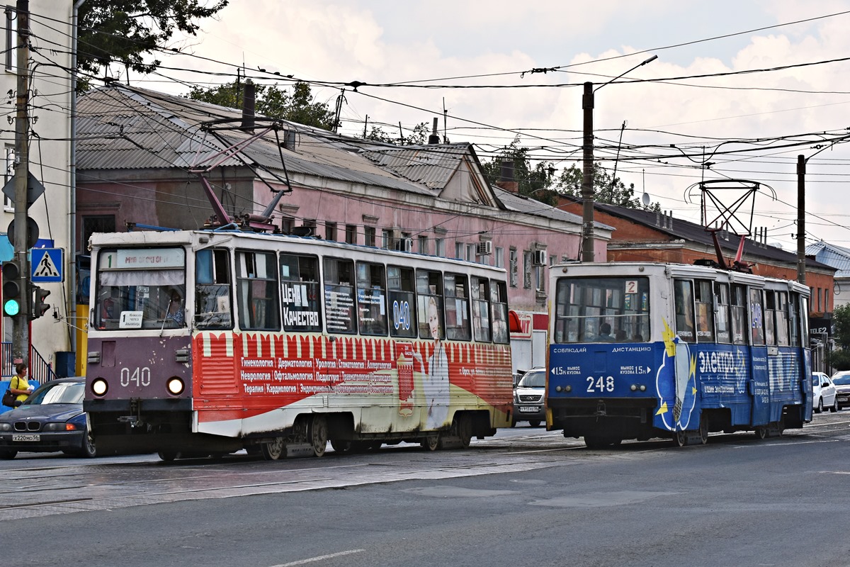 Орск, 71-605 (КТМ-5М3) № 040; Орск, 71-605 (КТМ-5М3) № 248