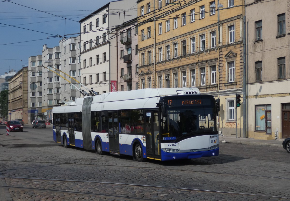 Рига, Škoda 27Tr Solaris III № 27167