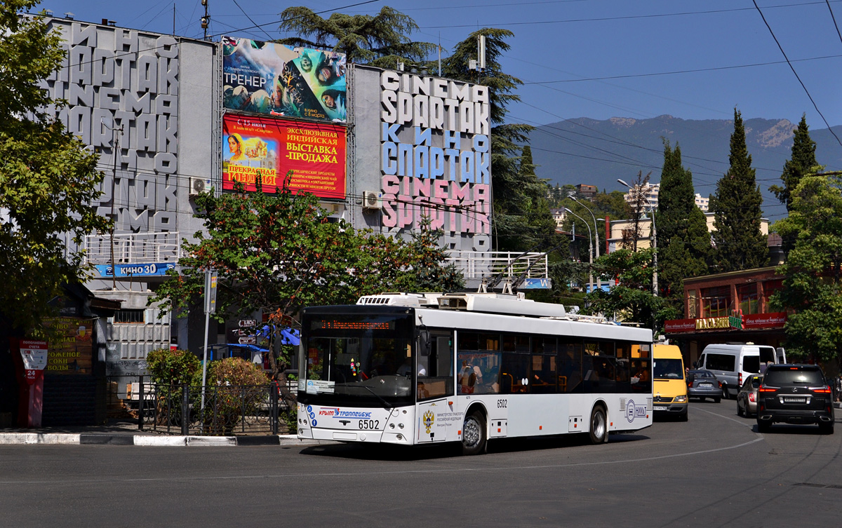Крымский троллейбус, СВАРЗ-МАЗ-6275 № 6502