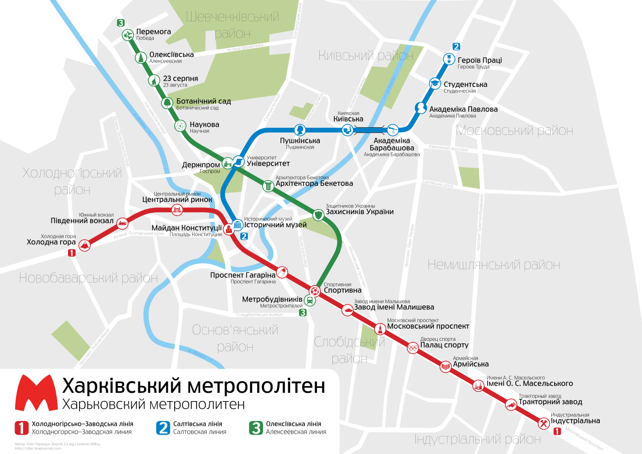 Харьков — Метрополитен — Схемы