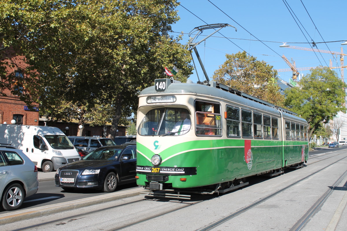 Graz, SGP GT6 Nr. 267; Graz — 140 Jahre Strassenbahn Graz