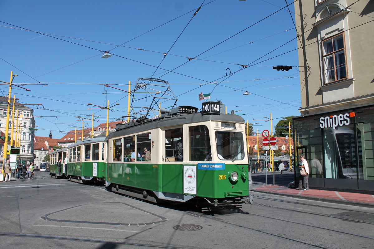 Грац, SGP M2d № 206; Грац — 140 лет трамвая в Граце