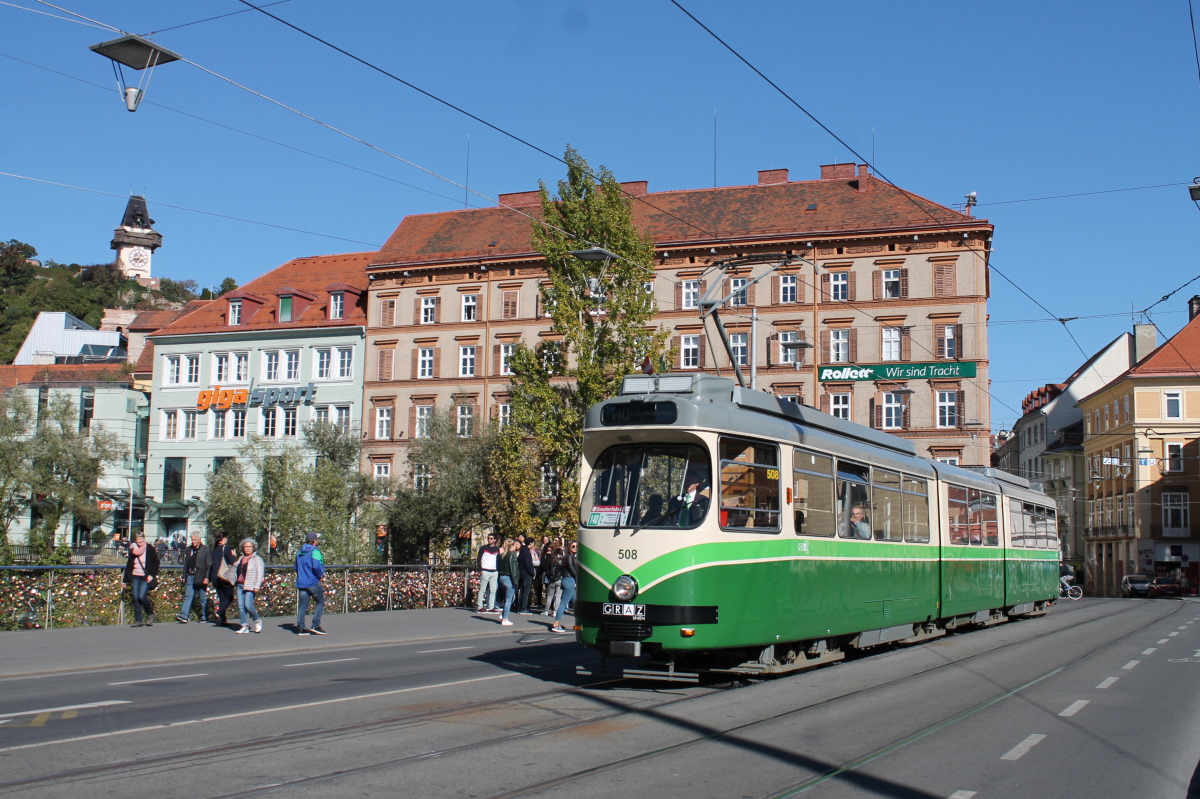 Graz, SGP GT8 # 508; Graz — 140 Jahre Strassenbahn Graz