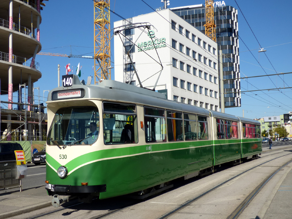 Graz, Duewag GT8 Nr. 530; Graz — 140 Jahre Strassenbahn Graz