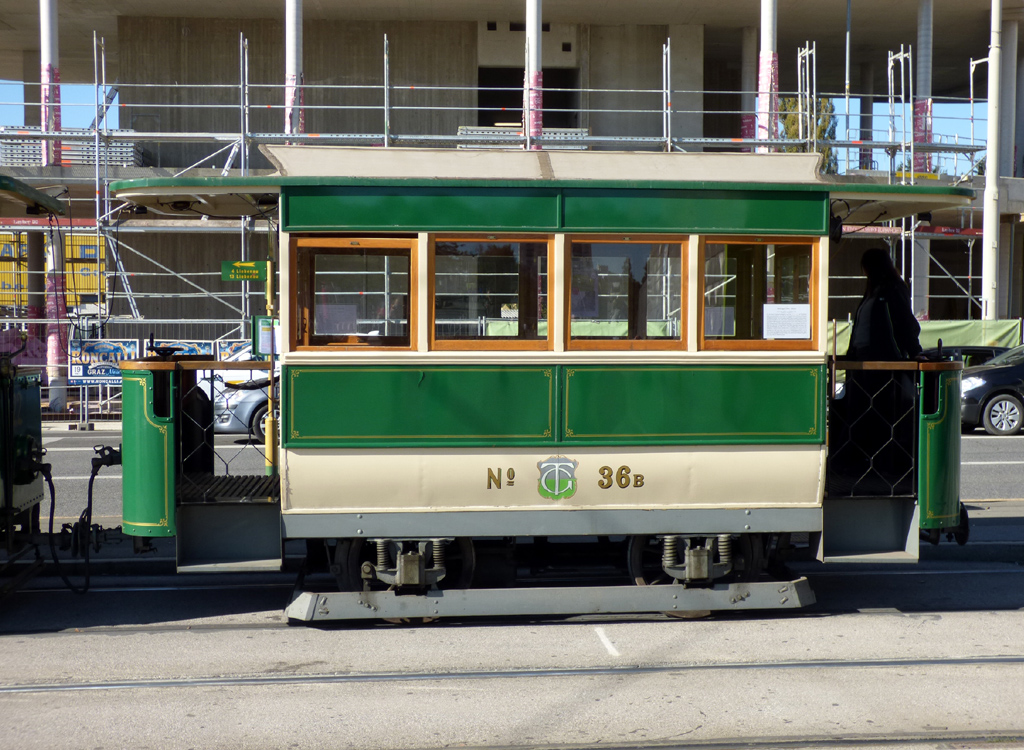 Graz, Simmering Type  q Nr. 36B; Graz — 140 Jahre Strassenbahn Graz