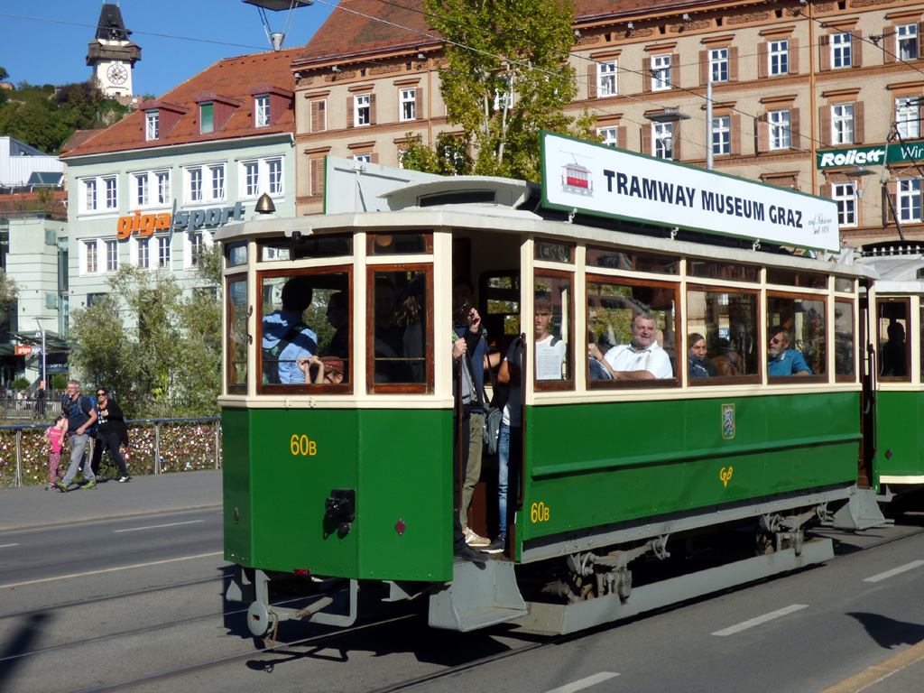 Грац, Двухосный прицепной Graz № 60B; Грац — 140 лет трамвая в Граце