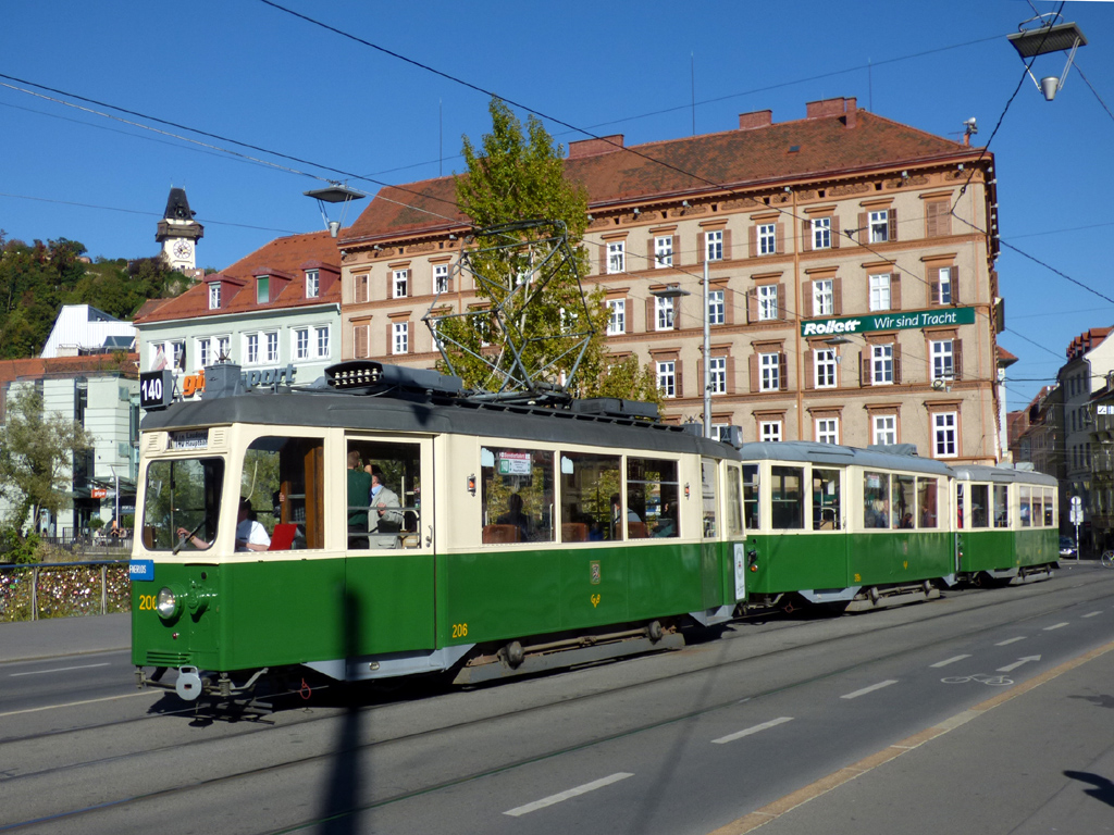 Грац, SGP M2d № 206; Грац — 140 лет трамвая в Граце