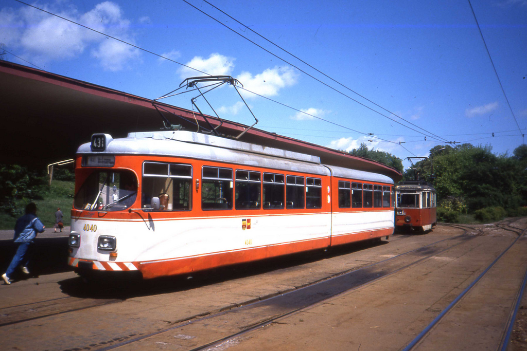 Лодзь, Duewag GT6 № 4040; Лодзь — Старые фотографии