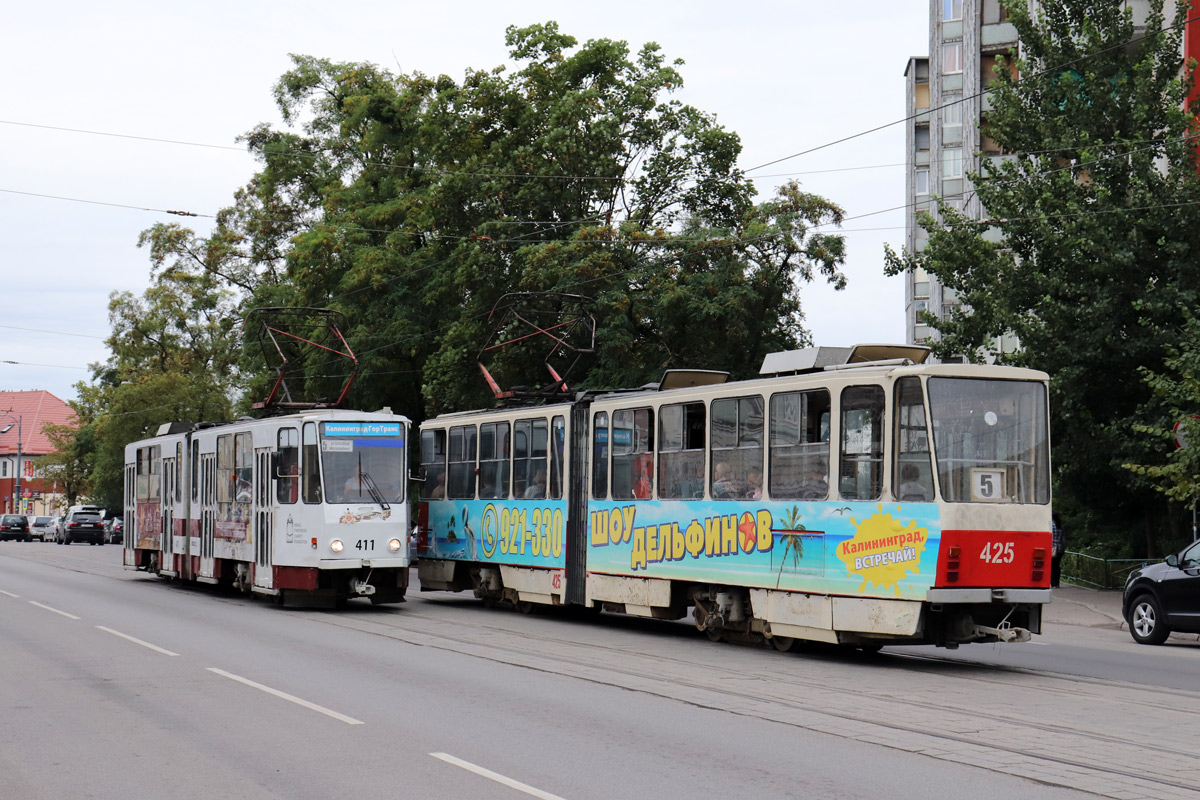 Królewiec, Tatra KT4SU Nr 425; Królewiec, Tatra KT4SU Nr 411