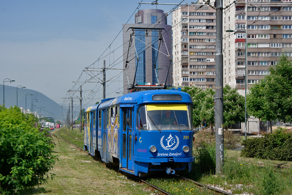 Сараево, Tatra K2YU № 206