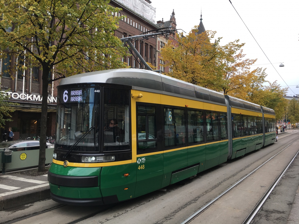 Хельсинки — Эспоо, Škoda ForCity Smart Artic MLNRV3 № 448