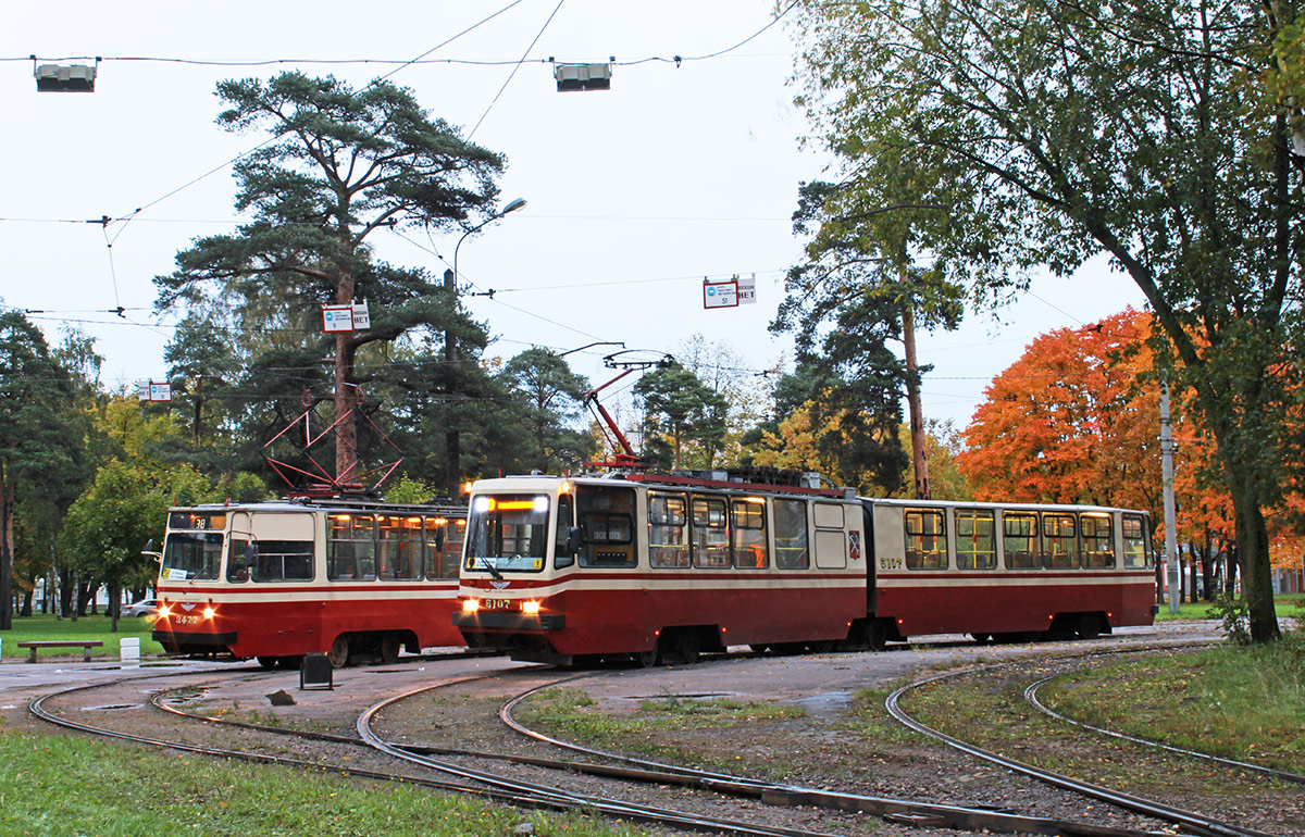 Санкт-Петербург, ЛВС-86К № 5107; Санкт-Петербург — Конечные станции и разворотные кольца