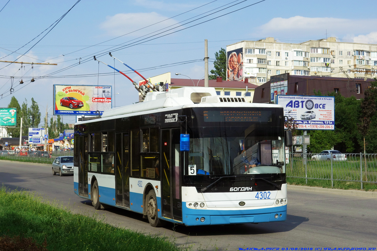 Крымский троллейбус, Богдан Т70110 № 4302