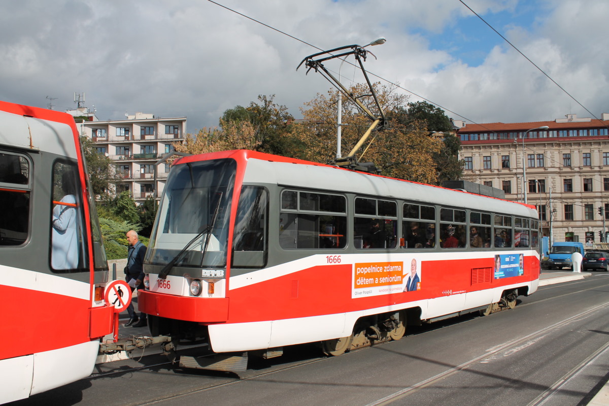 Брно, Tatra T3R (1995) № 1666