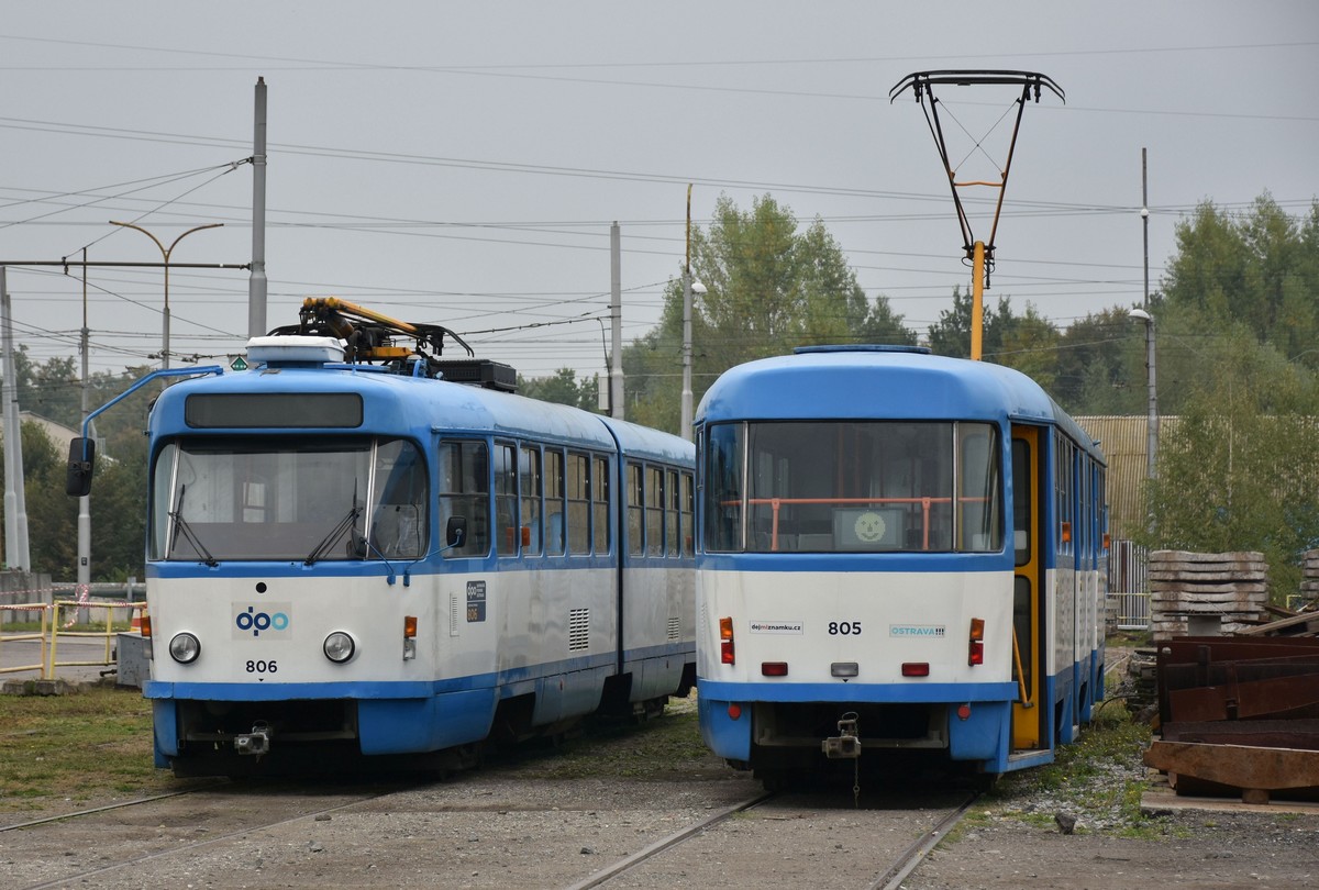 Острава, Tatra K2G № 806; Острава, Tatra K2G № 805; Острава — День остравских транспортников 2018