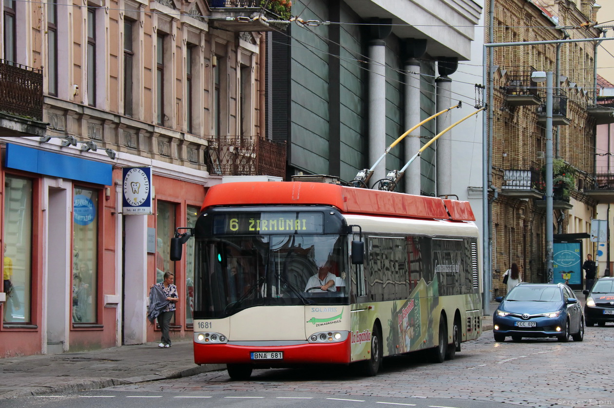 Вильнюс, Solaris Trollino II 15 AC № 1681