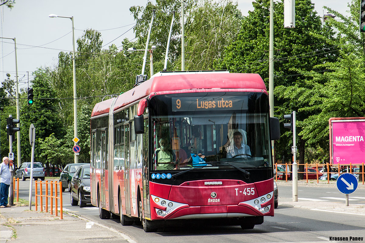 Сегед, Ikarus-Škoda Tr187.2 № T-455 Сегед, Ikarus-Škoda Tr187.2 № T-455