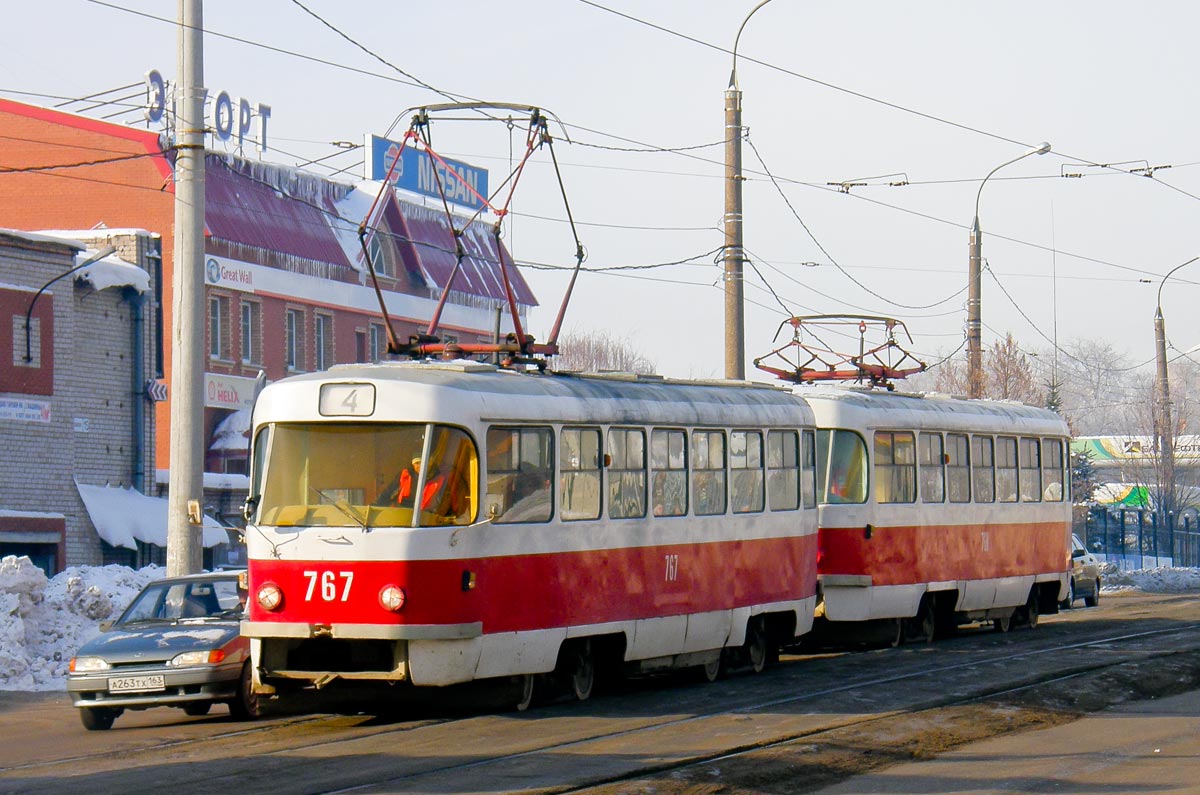 Самара, Tatra T3SU (двухдверная) № 767