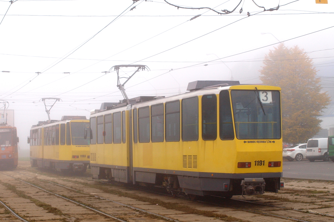Львов, Tatra KT4DM № 1191