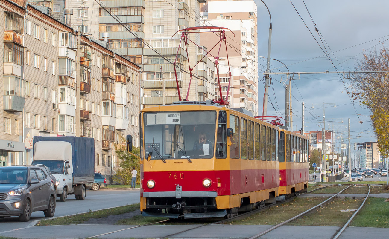 Екатеринбург, Tatra T6B5SU № 760