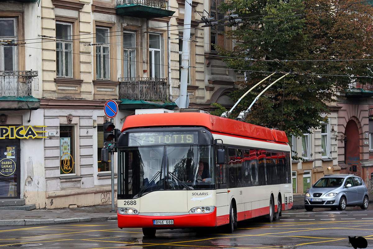 Вильнюс, Solaris Trollino II 15 AC № 2688