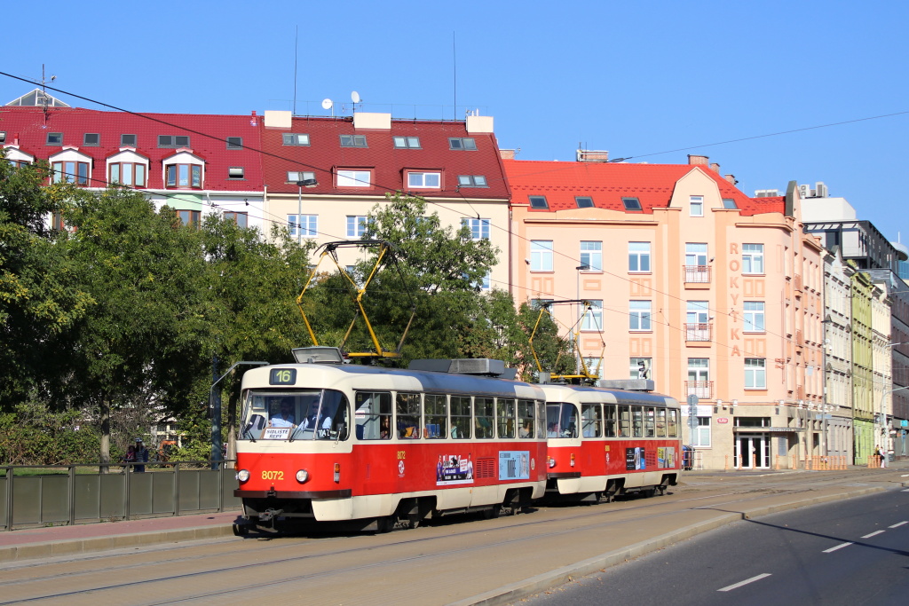Прага, Tatra T3M2-DVC № 8072