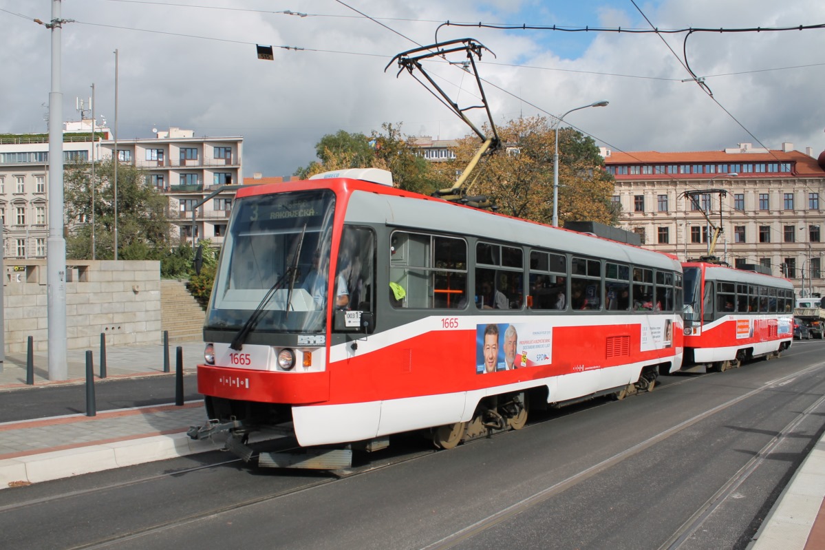 Брно, Tatra T3R (1995) № 1665