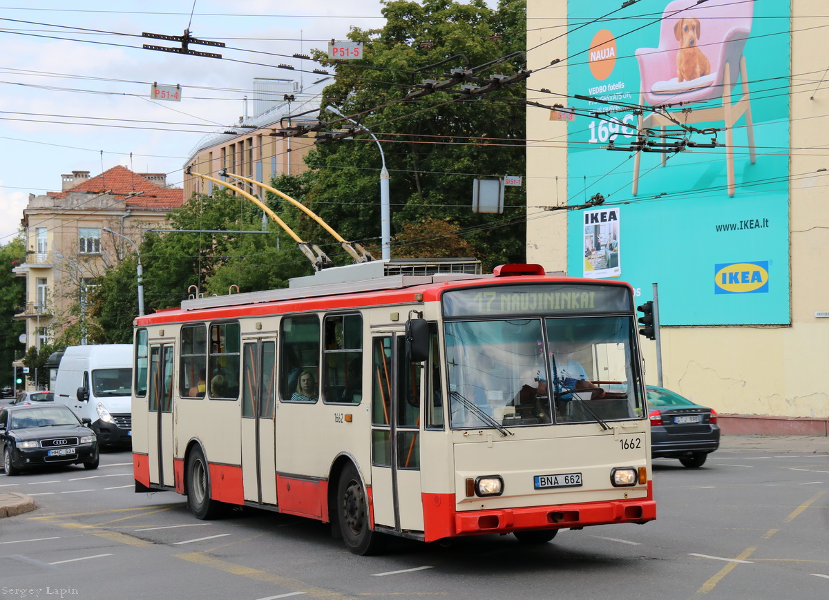 Вильнюс, Škoda 14Tr17/6M № 1662 Вильнюс, Škoda 14Tr17/6M № 1662