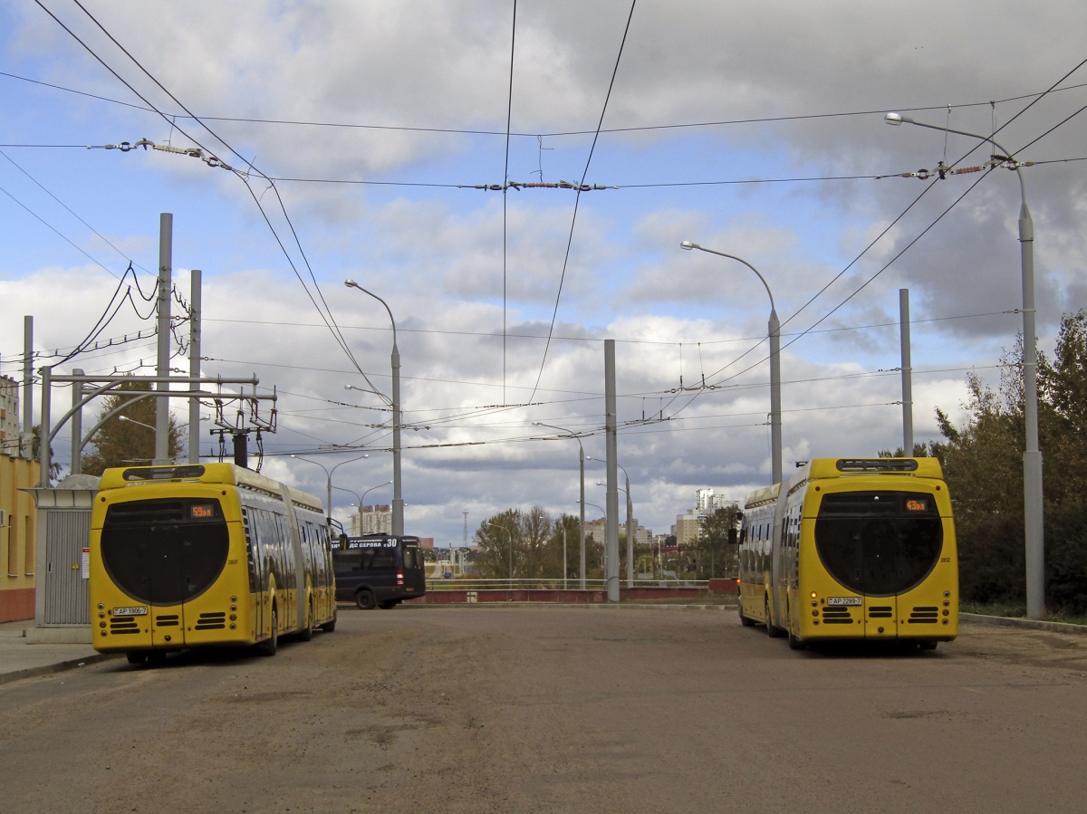 Минск, БКМ E433 Vitovt Max Electro № 2807; Минск, БКМ E433 Vitovt Max Electro № 2812