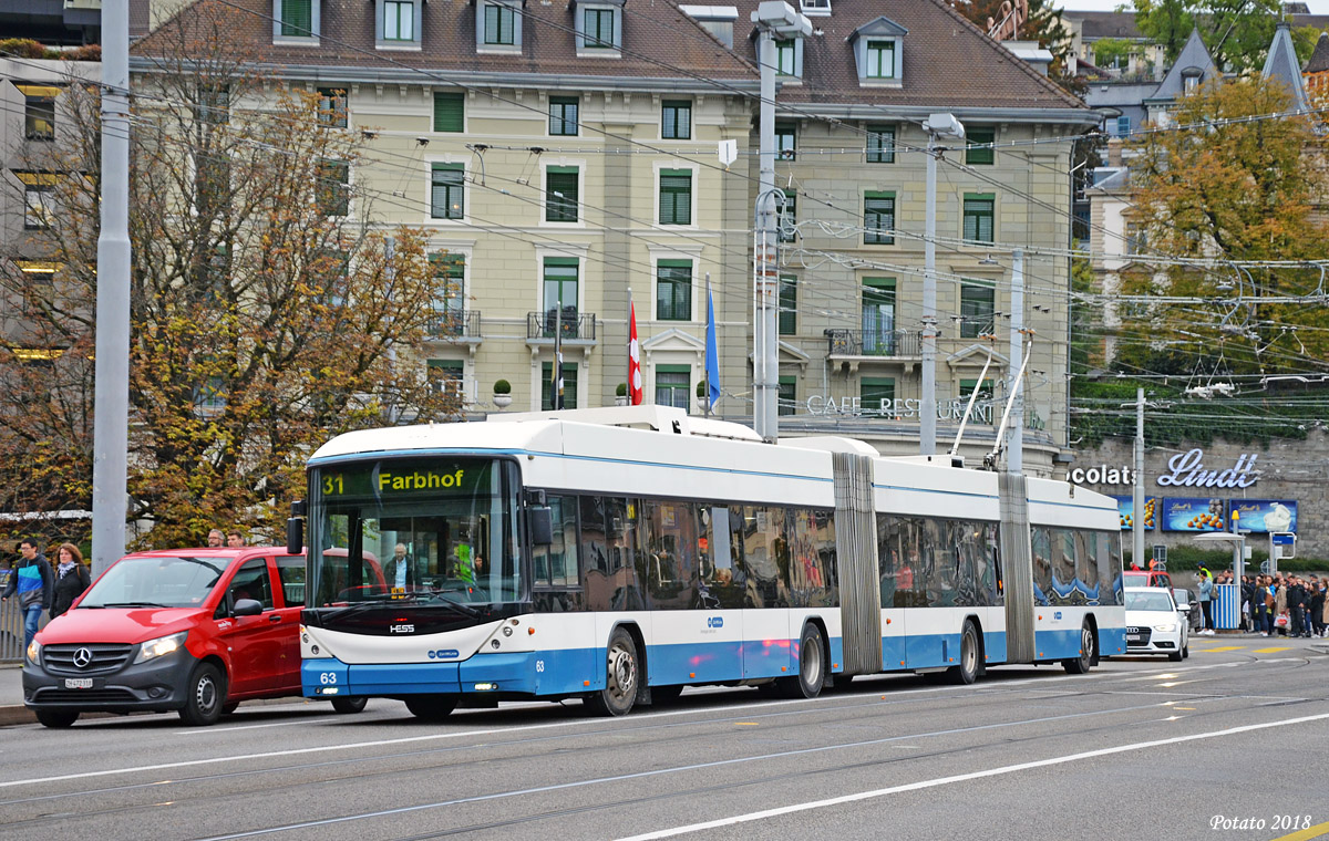 Цюрих, Hess lighTram (BGGT-N2C) № 63