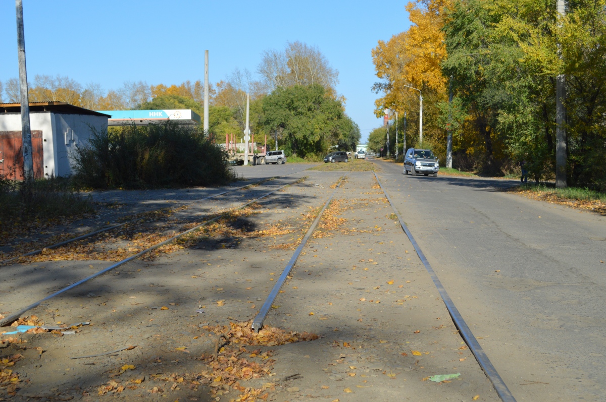 Комсомольск-на-Амуре — Разобранные трамвайные линии