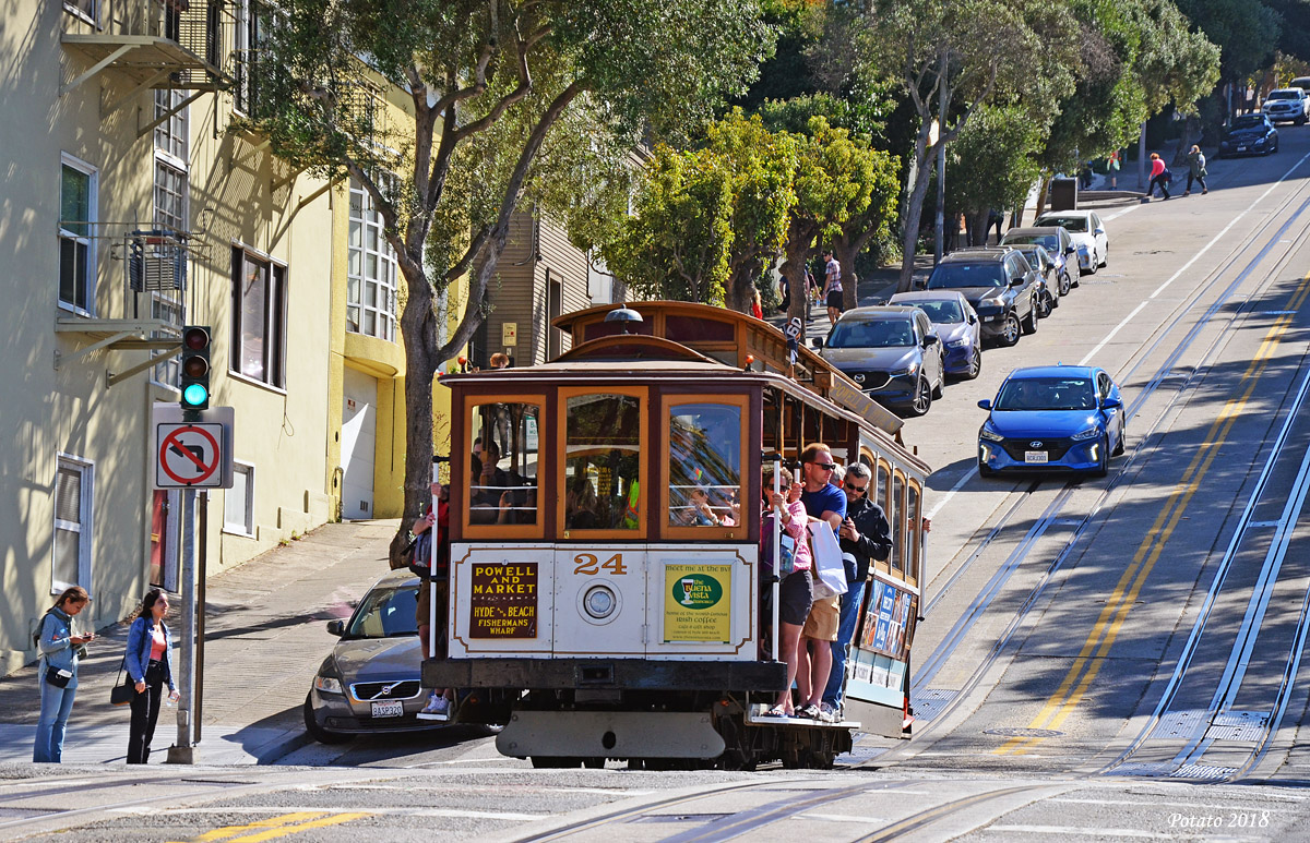Сан-Франциско, область залива, Mahoney cable car № 24