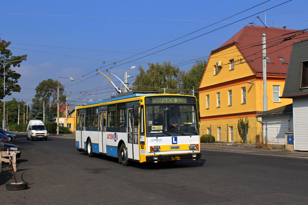 Теплице, Škoda 14Tr17/6M № 163; Теплице — Юбилей: 66 лет Теплицкому троллейбусу (15.09.2018)