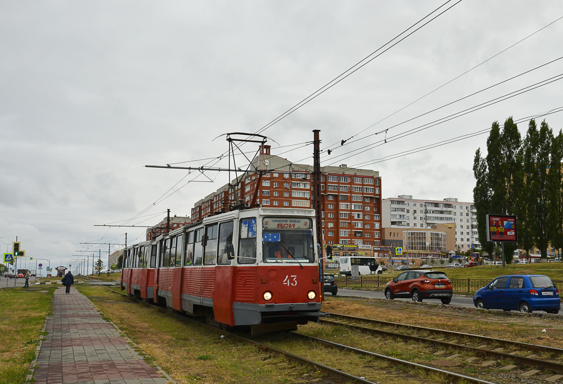 Старый Оскол, 71-605 (КТМ-5М3) № 43; Старый Оскол — Достопримечательности вдоль трамвайной линии