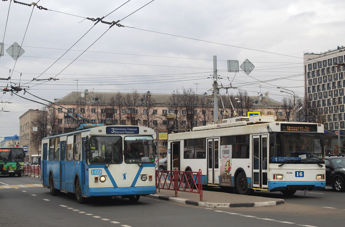 Ярославль, ЗиУ-682Г [Г00] № 169; Ярославль, Тролза-5275.07 «Оптима» № 16